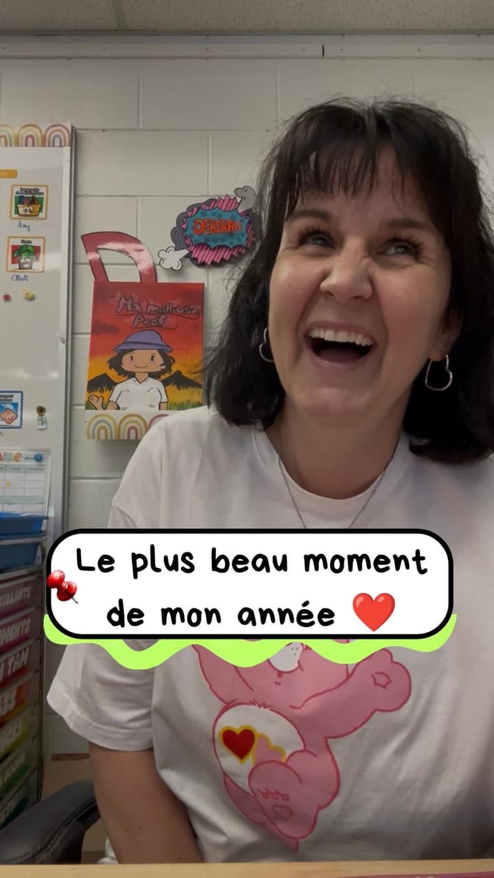 Déborah De Braekeleer annonce la nouvelle à ses élèves et là, on fond